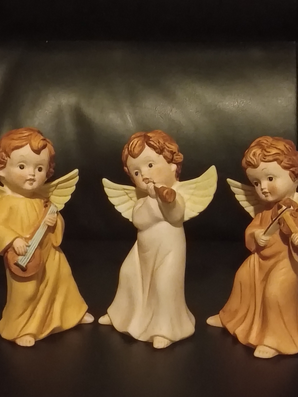 Homco Decorative Angel Figurine Set - 6 Inches Tall